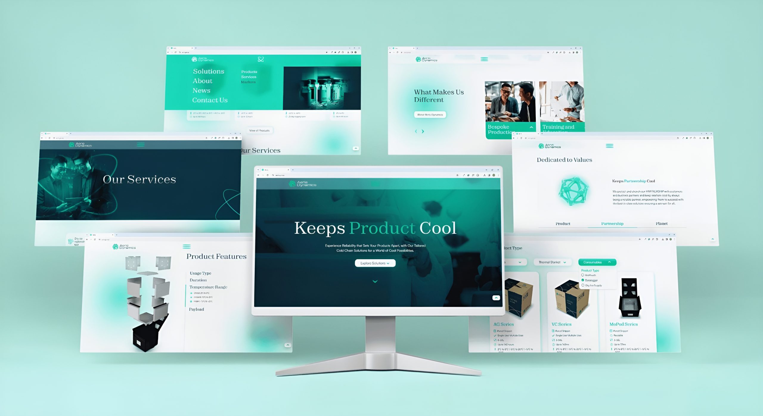 Aeris Dynamics Website New Design by Creativeans