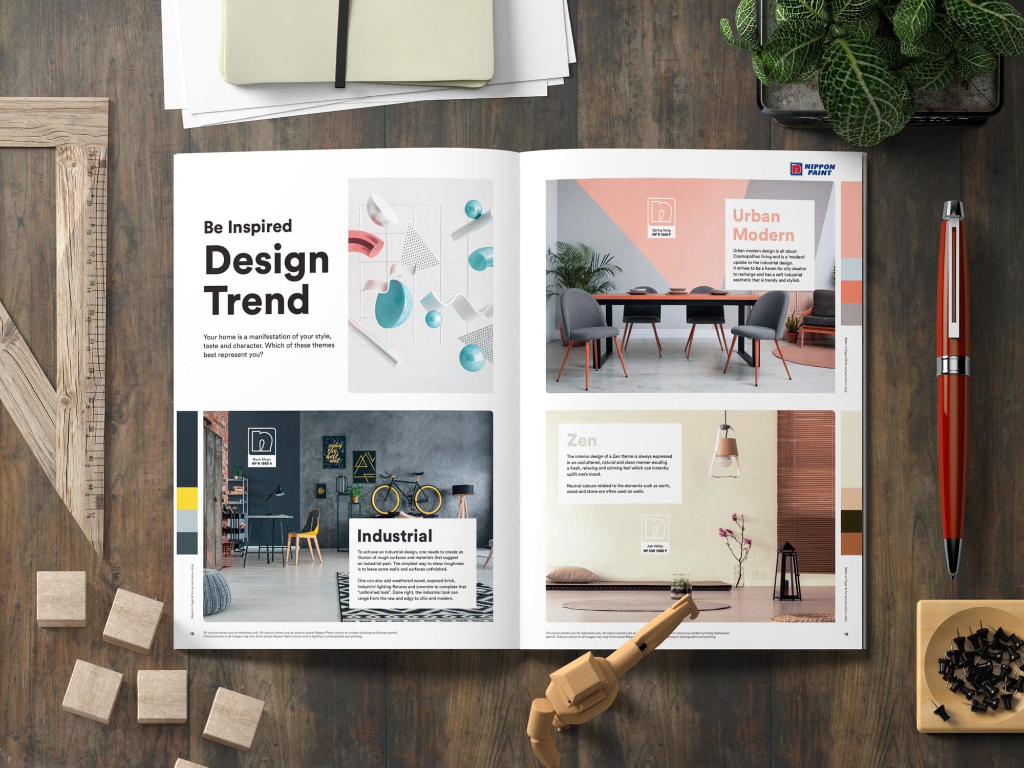 Nippon Paint Colour My World 2021 Catalogue Design | Creativeans