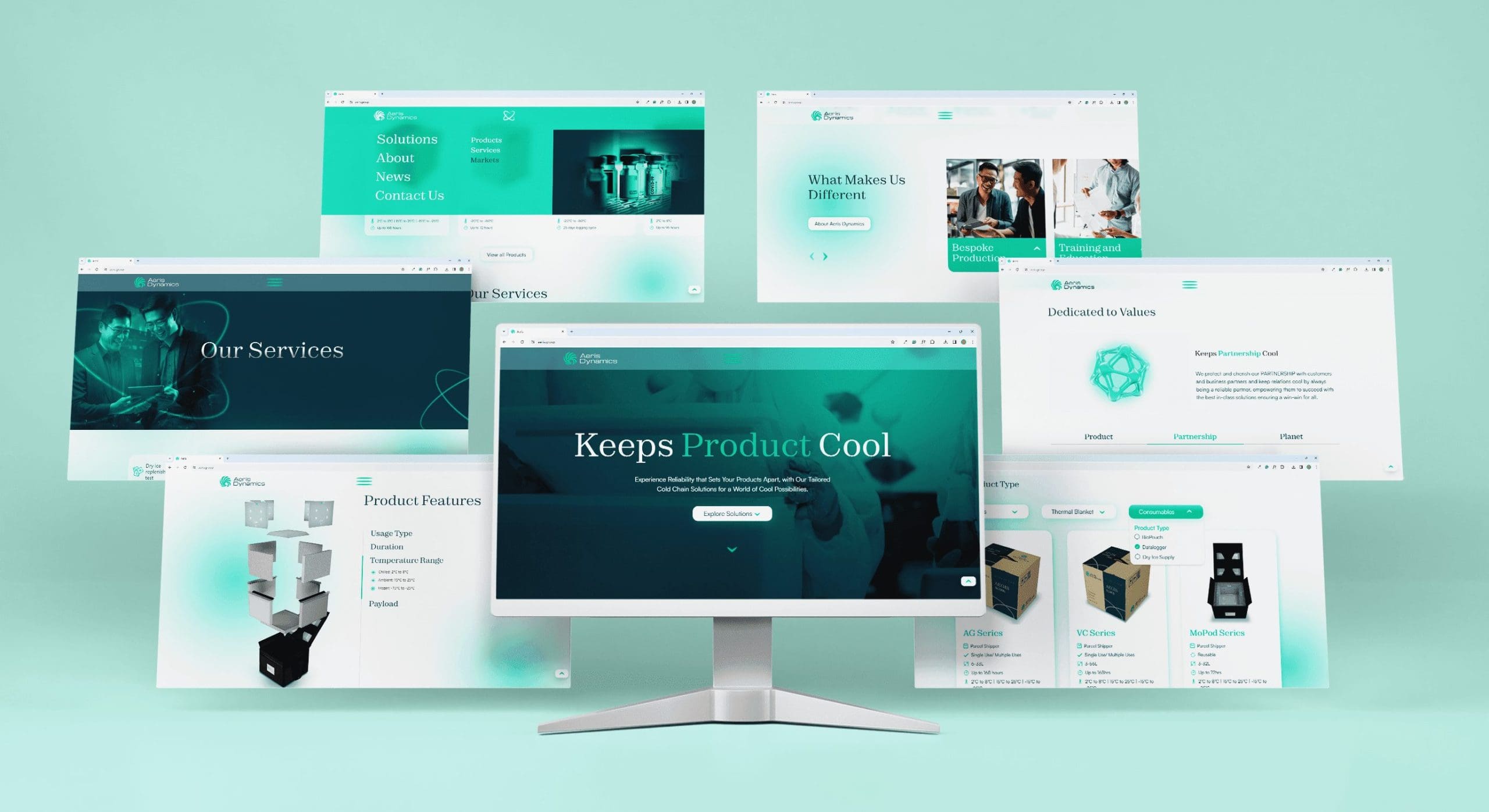 Aeris Dynamics Website New Design by Creativeans